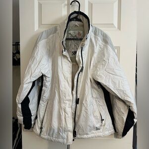 Women's White and Black Ski Jacket